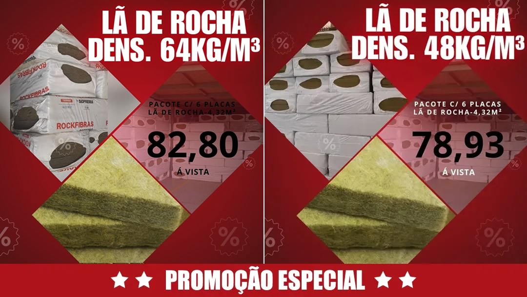 Placas para Isolamento Termoacústico