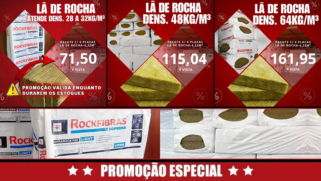 Placa de Lã de Rocha Promoção