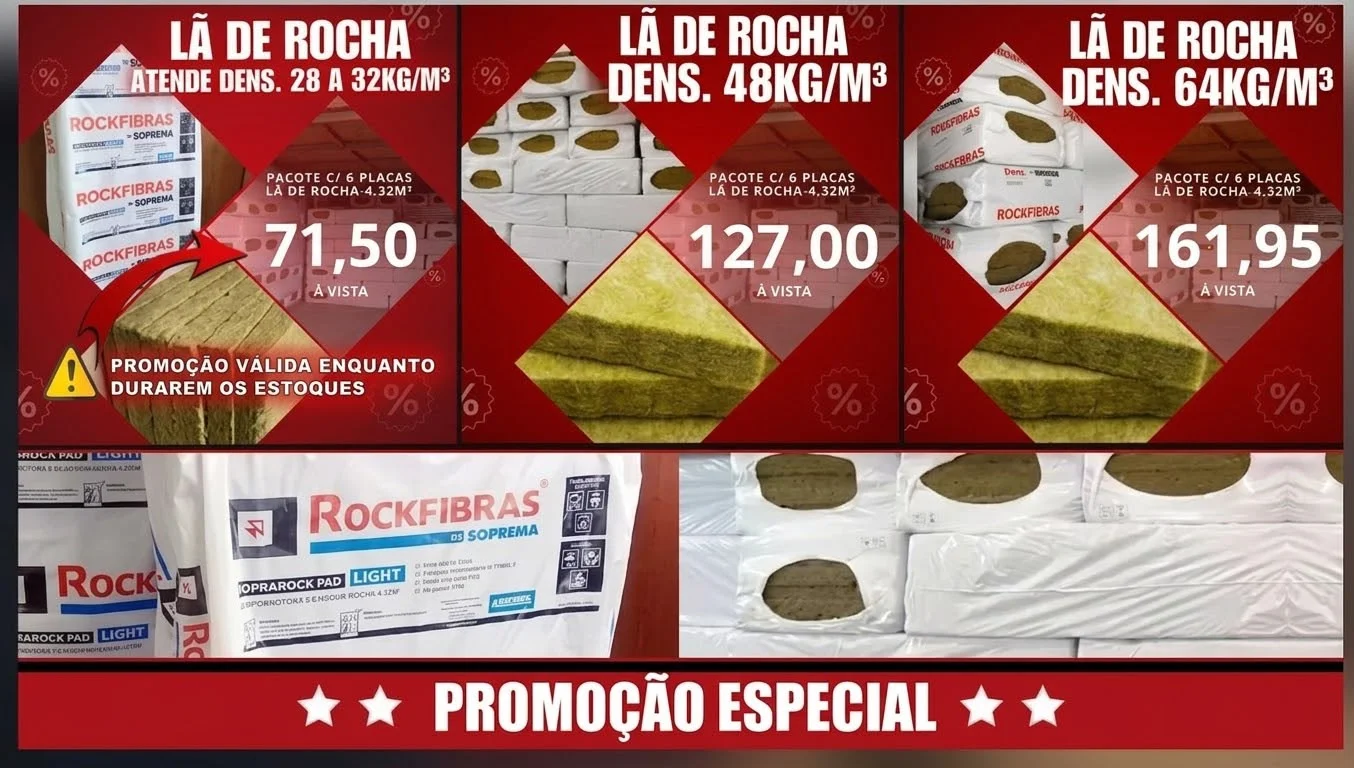 Placa de Lã de Rocha Promoção